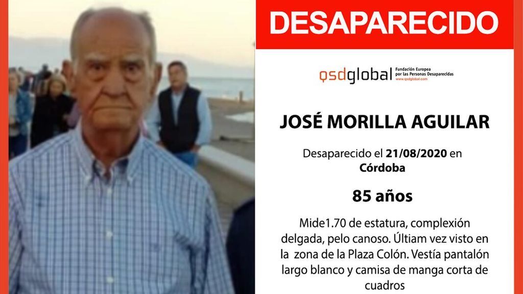 Buscan a un hombre de 85 años desaparecido en Córdoba Buscan a un hombre de 85 años desaparecido en Córdoba