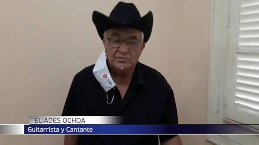 El afamado "sonero" cubano Eliades Ochoa,  manda un mensaje exclusivo a Informativos Telecinco