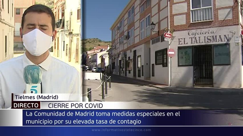 Madrid ordena cerrar la hostelería y las actividades de ocio en Tielmes tras los rebrotes de coronavirus