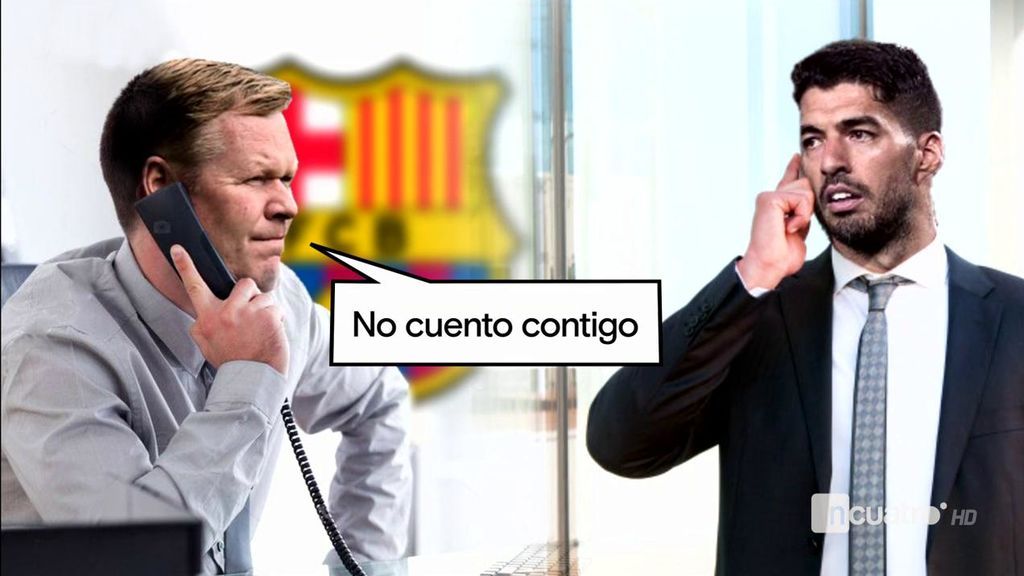 Las breves palabras de Koeman a Suárez para decirle que no cuenta con él