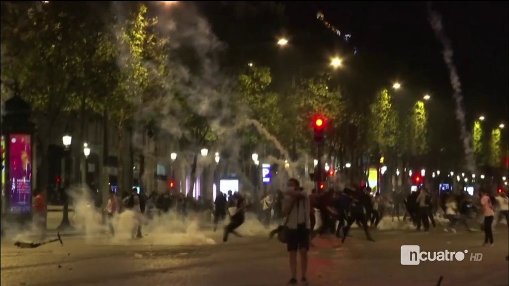 Los altercados en las calles de París tras perder el PSG la final de la Champions: