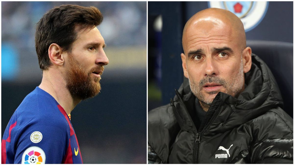 Leo Messi, con el Barcelona y Pep Guardiola, con el City. Leo Messi, con el Barcelona y Pep Guardiola, con el City.