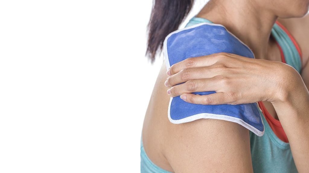 aplicar frio en el dolor de hombro por una fractura