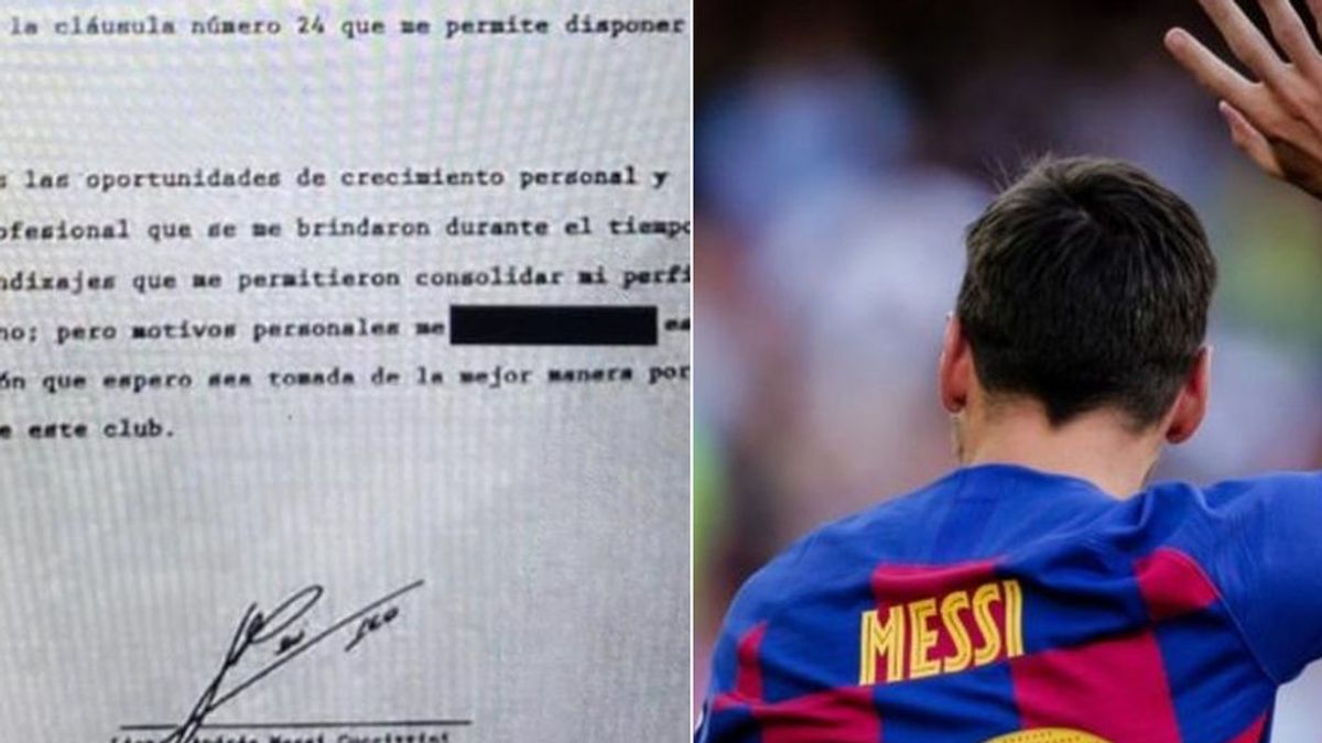 El contenido del burofax de Messi que envió al Barça y que circuló en redes es un fake