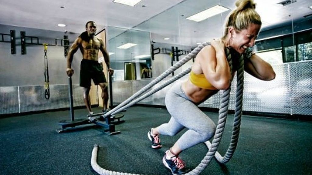 entrenamiento de arrastre con cuerda