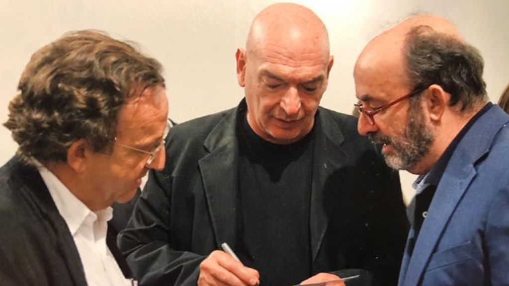 Con Paco Somoza y el arquitecto Jean Nouvel