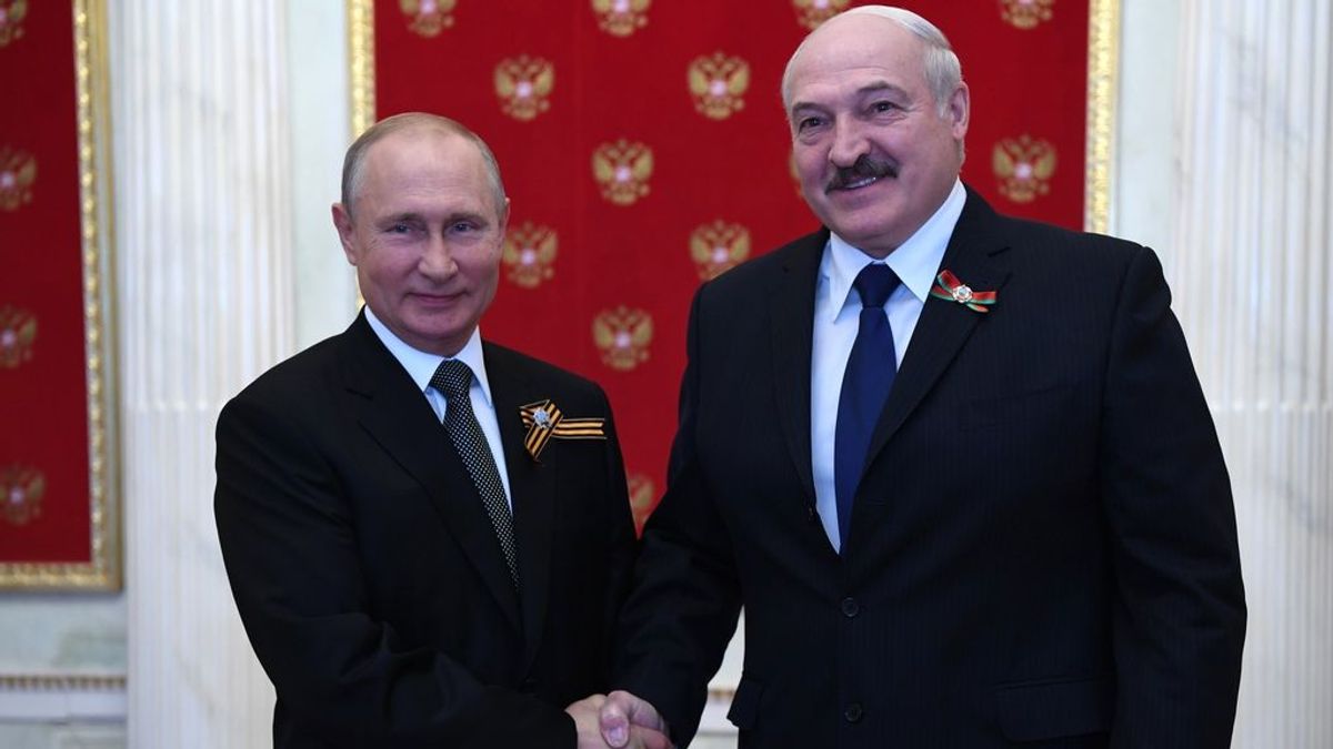 Putin promete apoyo militar para el líder bielorruso, Alexander Lukashenko Putin promete apoyo militar para el líder bielorruso, Alexander Lukashenko
