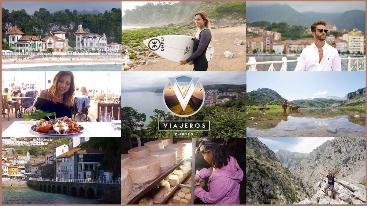 ‘Viajeros Cuatro’ se adentra en Asturias de la mano de los influencers Pelayo Díaz e Isasaweis y la surfista Lucía Martiño