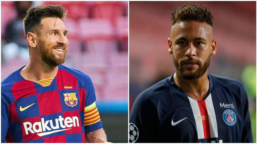 Messi, con el Barcelona, y Neymar, con el PSG.