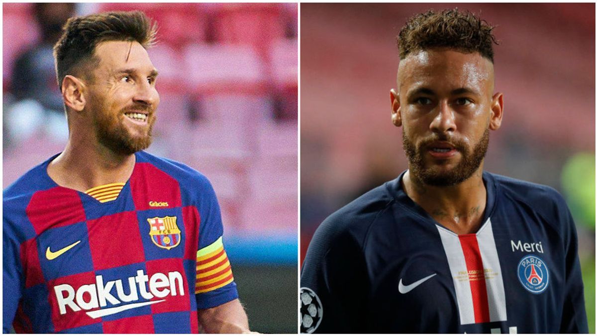 Messi, con el Barcelona, y Neymar, con el PSG. Messi, con el Barcelona, y Neymar, con el PSG.