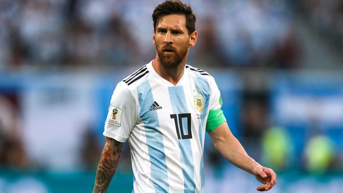 Messi, con la selección argentina.