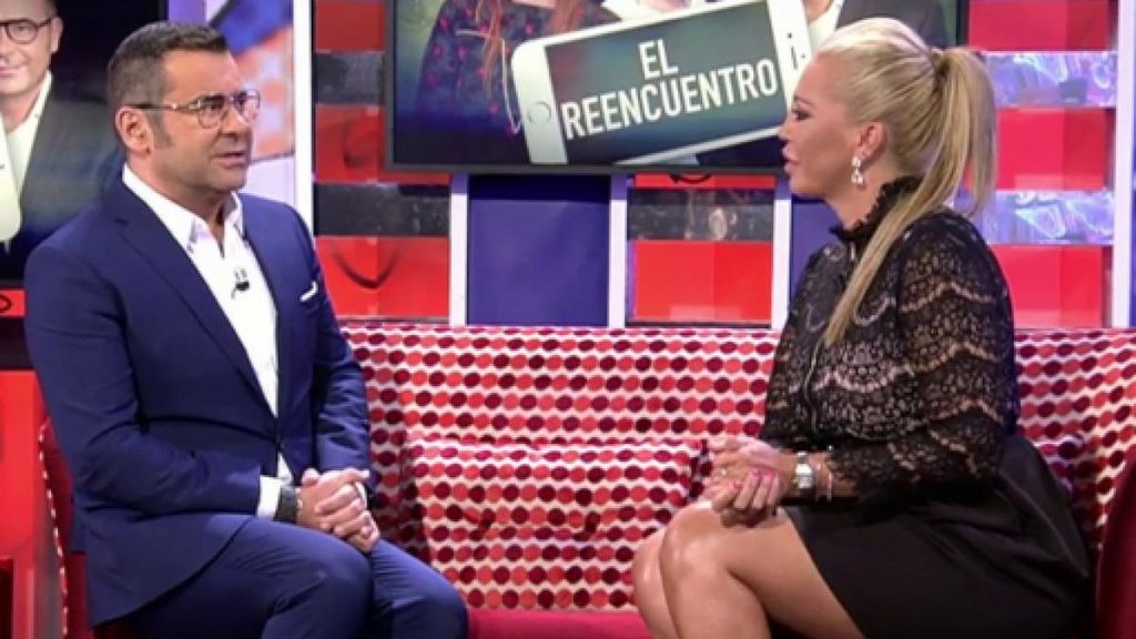 Jorge y Belén, durante una entrevista