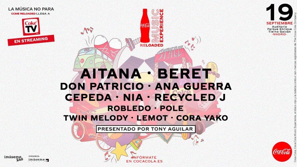 Podrás disfrutar del Coca-Cola Music Experience Reloaded también en streaming