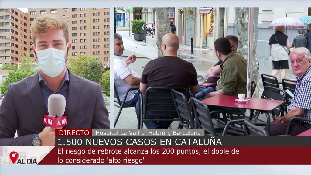 1500 nuevos contagios en Cataluña: el riesgo de rebrote alcanza los 200 puntos, el doble de lo considerado "alto riesgo"