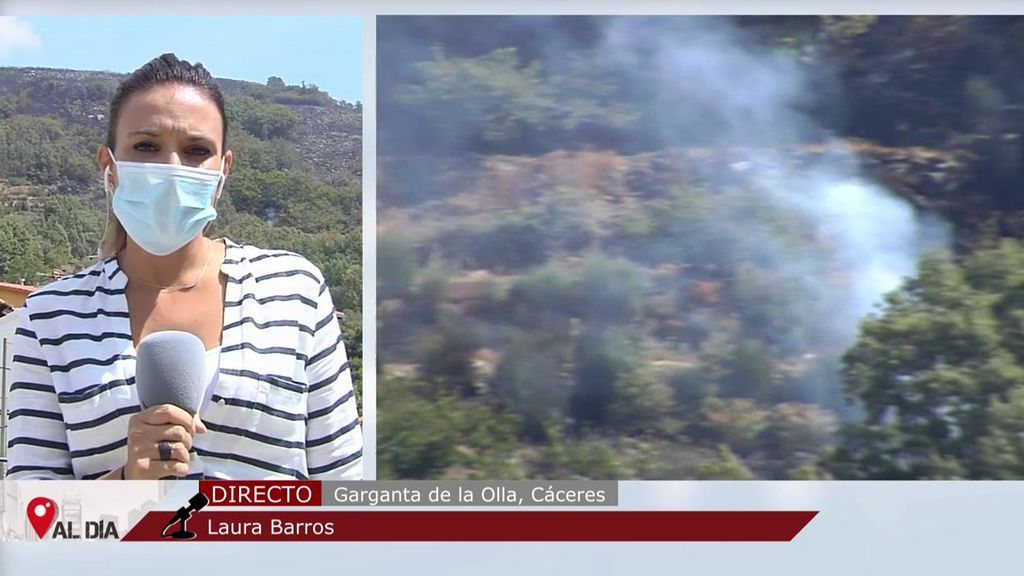 Cáceres lucha contra el fuego: el incendio de la Vera continúa en nivel 2 y el de las Hurdes baja a nivel 1