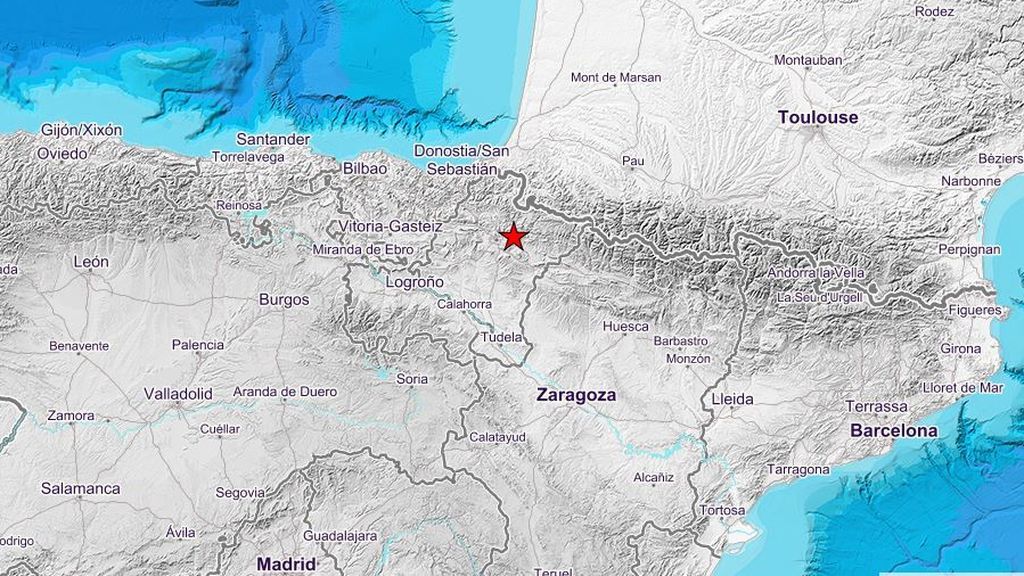 Registrados dos terremotos en Navarra, uno de 4 grados de magnitud Registrados dos terremotos en Navarra, uno de 4 grados de magnitud