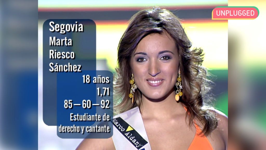 Marta Riesco participó en 'Miss España'