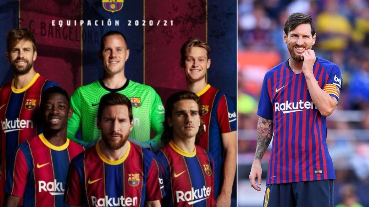 El Barça promociona su nueva camiseta con Messi como protagonista en el día clave para su salida del club