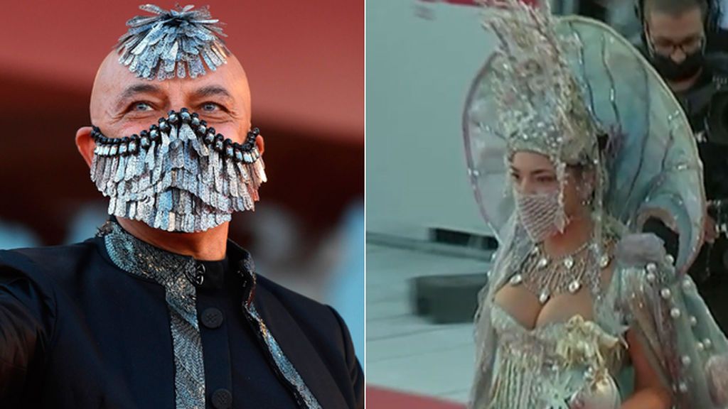 El Festival Internacional de Cine de Venecia hace frente a la pandemia con una espectacular pasarela de mascarillas