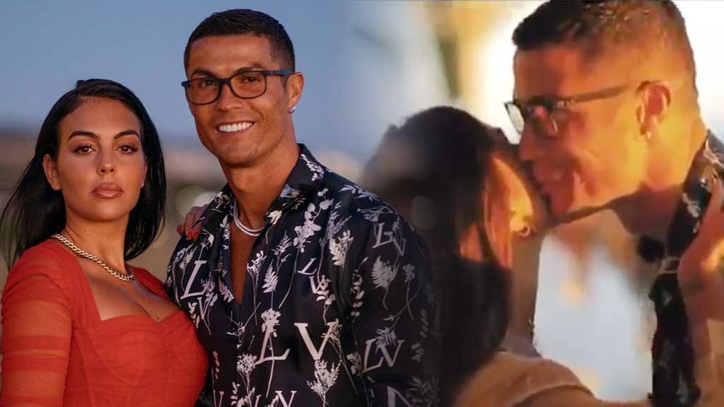 Georgina Rodríguez y Cristiano Ronaldo celebran una fiesta: "Besos y abrazos en tiempos de coronavirus, muy apropiado"