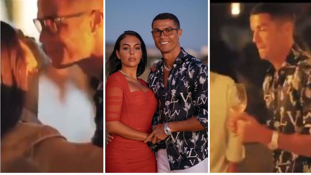 Cristiano y Georgina celebran su amor en una fiesta sin medidas sanitarias: sin mascarillas, con besos y abrazos y compartiendo comida