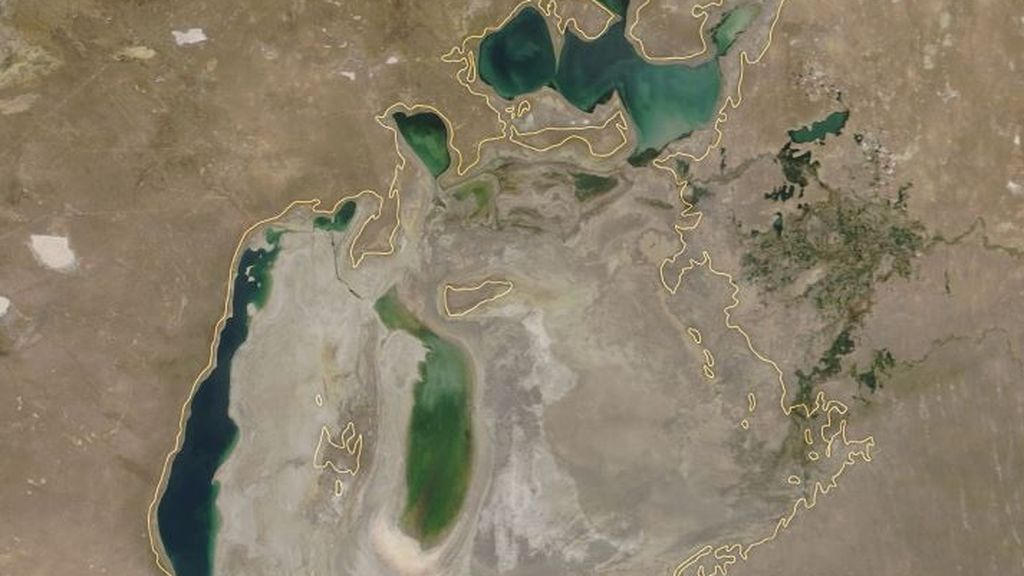El Mar de Aral se recupera lentamente después de casi secarse por completo