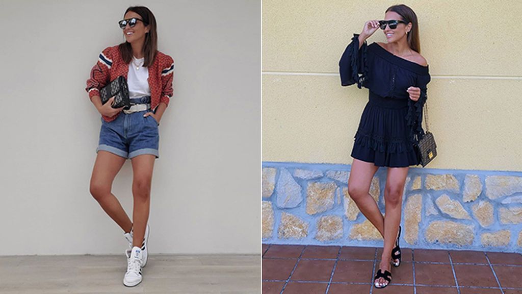 Paula Echevarría con bolsos de Dior y Fendi