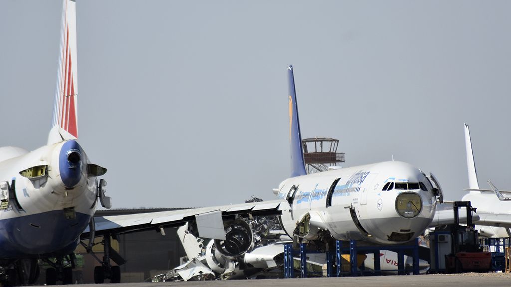 Aviones en el desguace