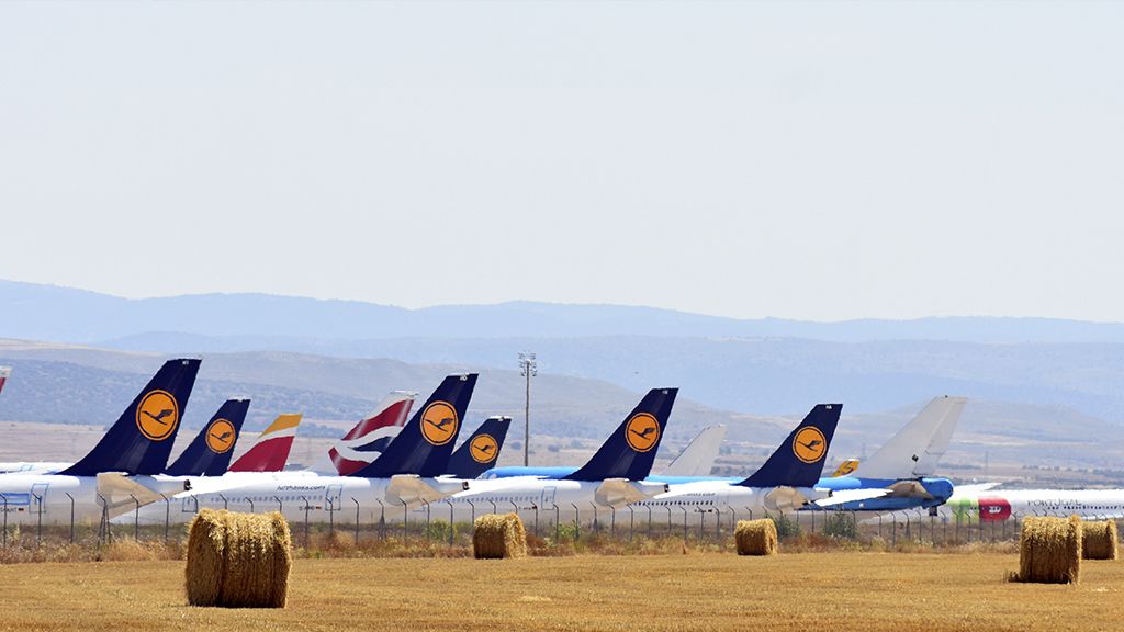 Contrastes en el Aeropuerto de Teruel