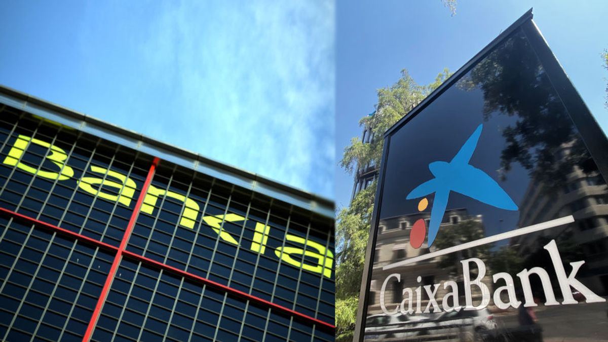 Sedes de Bankia y Caixabank