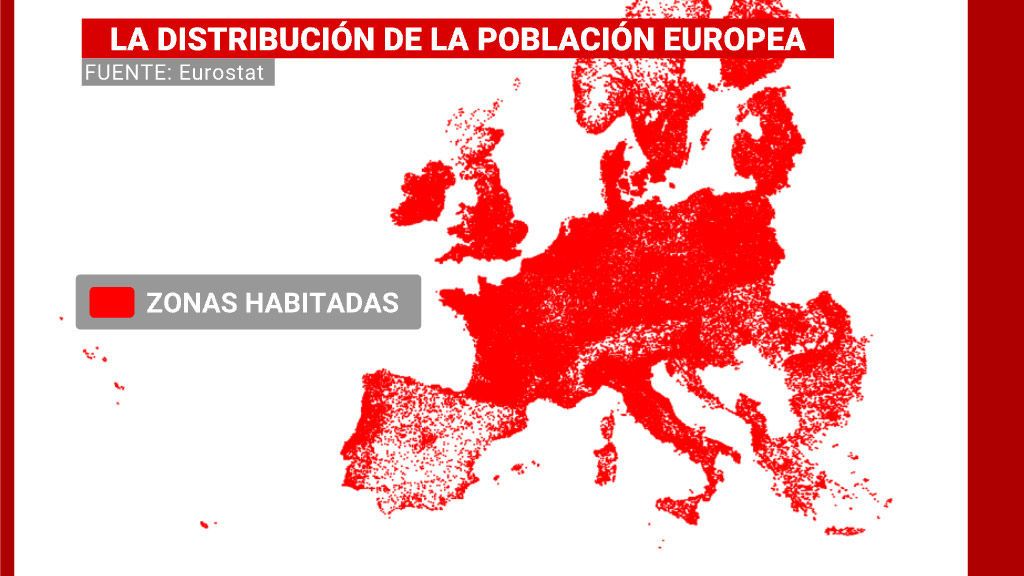Distribución de la población europea