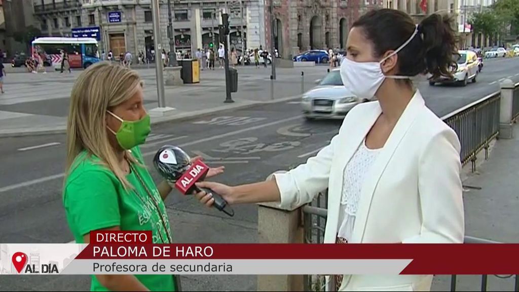 Una Marea Verde de profesores pide una vuelta al cole segura: "No nos han dado las medidas necesarias"