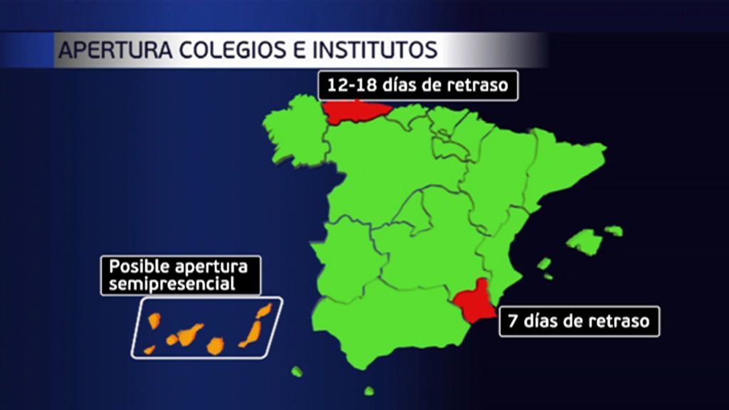 La apertura de los centros educativos en toda Epaña