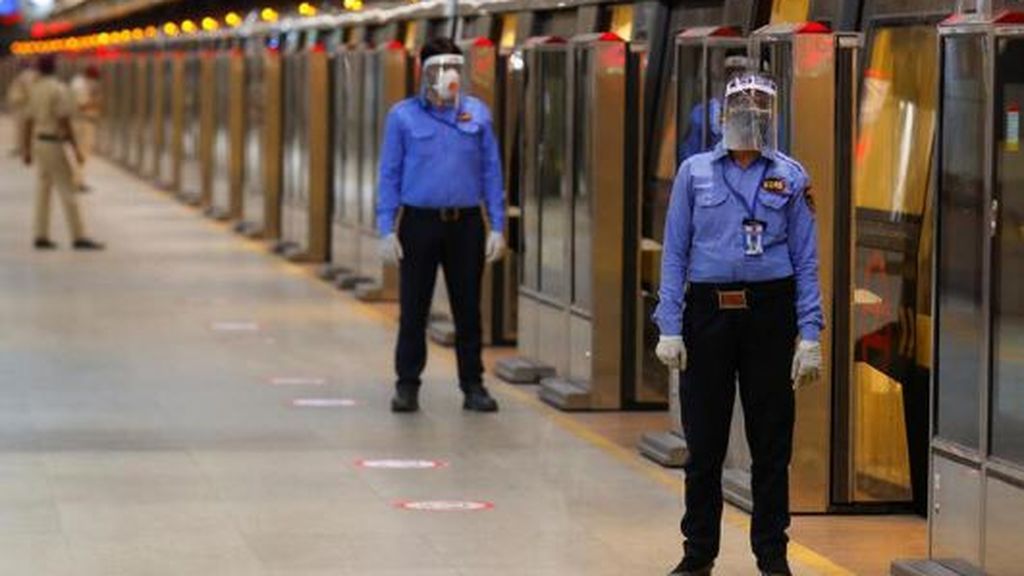 Metro de Nueva Delhi, en India