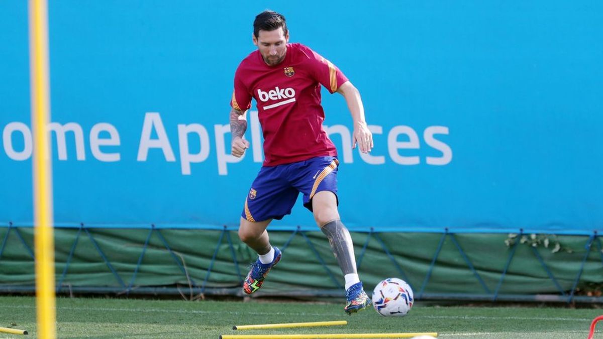 Messi vuelve a los entrenamientos: cumbre con Koeman tras pasar el PCR en su casa
