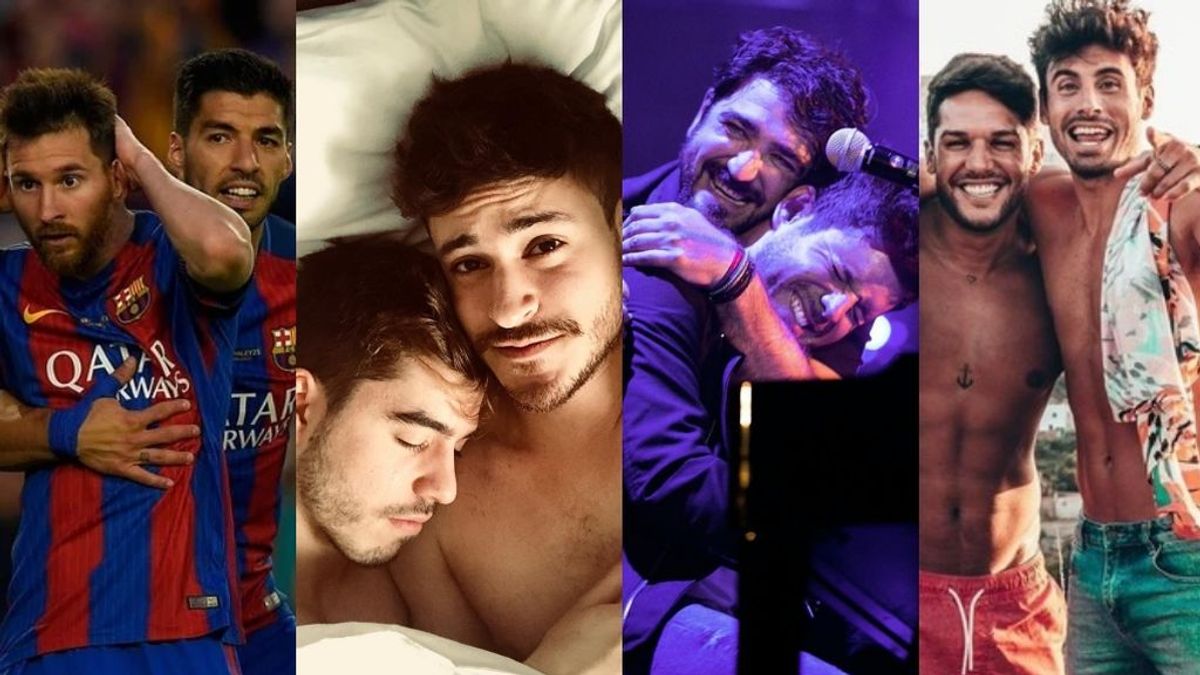 Luis Suárez y Messi y otros famosos que son “más que amigos”