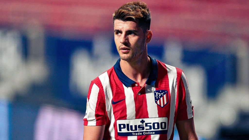Álvaro Morata, en un partido con el Atlético.