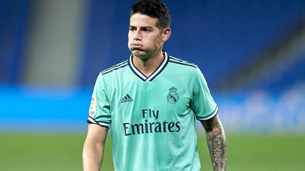 James Rodríguez, en una imagen con el Real Madrid.