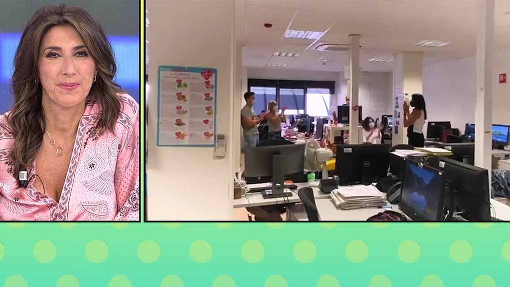 El tierno recibimiento del equipo a Paz Padilla en su vuelta al trabajo