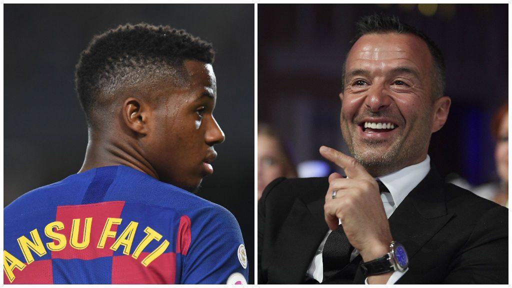 Jorge Mendes quiere un contrato galáctico para Ansu Fati: ya ha presentado ofertas para llevárselo del Barça