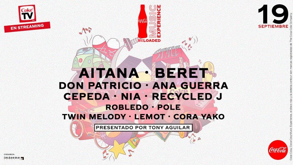 Porque tu seguridad es lo más importante, Coca-Cola Music Experience Reloaded solo podrá disfrutarse en streaming