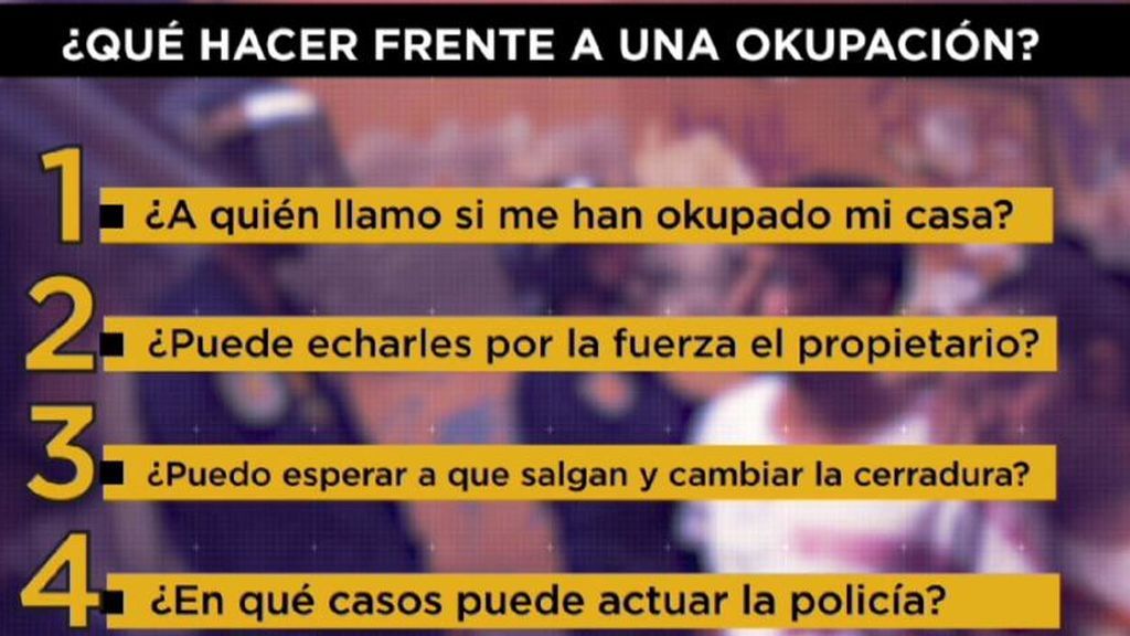 Dudas si te okupan la casa