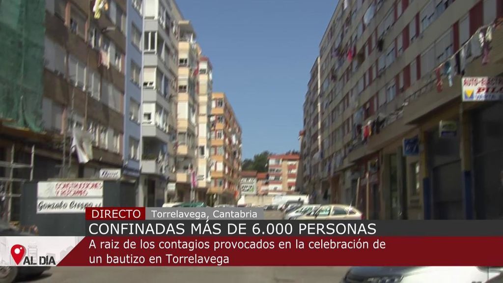Más de 6.000 confinados en Torrelavega, Cantabria: el brote se inició por un bautizo y hay un bebé ingresado