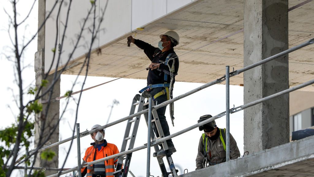 Trabajadores de la construcción en Leganés (Madrid) Trabajadores de la construcción en Leganés (Madrid)