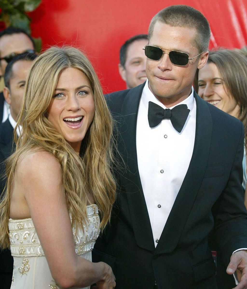Brad Pitt y Jennifer Aniston durante su relación