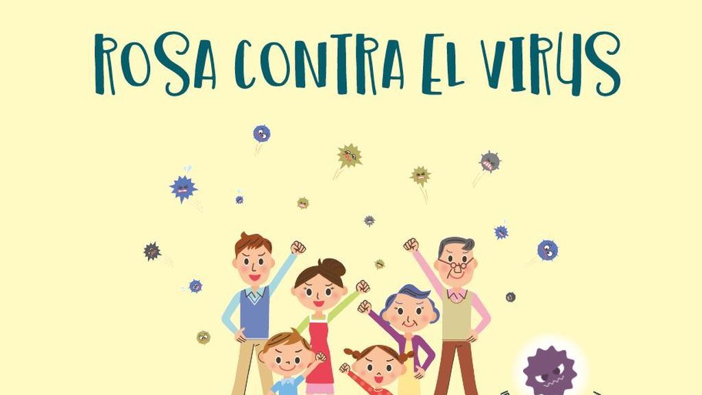 'Rosa contra el virus', escrito por el Colegio Oficial de Psicología de Madrid.
