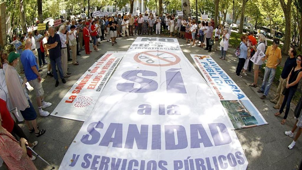 Arrancan las protestas de sanitarios en Madrid Arrancan las protestas de sanitarios en Madrid