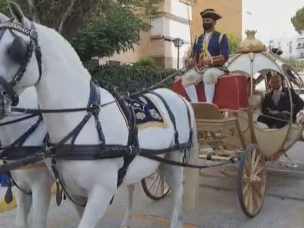 La boda de cuento este verano en Sevilla: una calesa nupcial de la  Cenicienta se hace viral