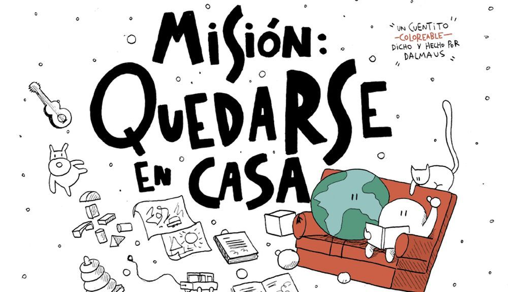 'Misión: quedarse en casa', un libro para colorear.