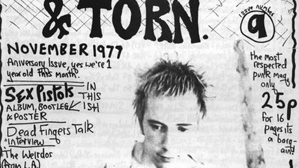 Portada del fanzine Ripped & Torn, editado por Tony Drayton, de 1977.